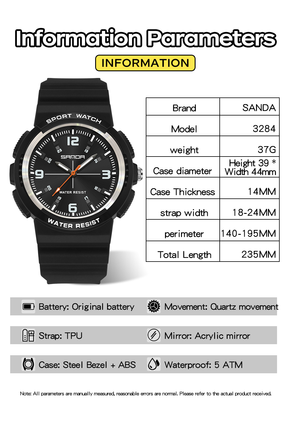 SANDA 새로운 3284 패션 학생 쿼츠 시계 간단한 - Rubber Strap Diver 리뷰 및 가격