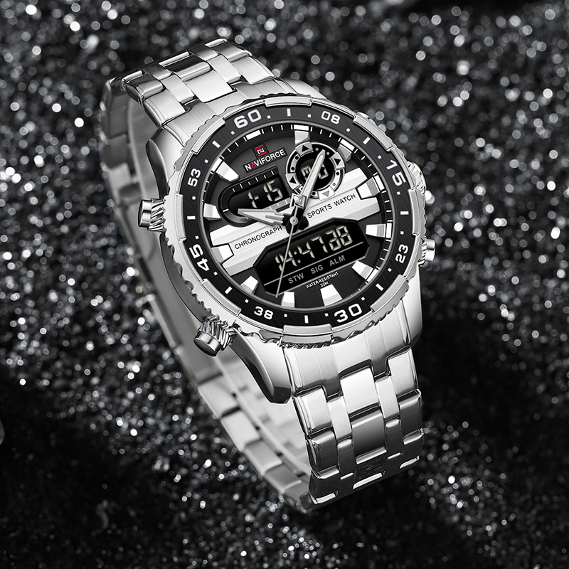 NAVIFORCE 남성용 아날로그 디지털 쿼츠 시계,  - Citizen Watch Tsuyosa 리뷰 및 가격