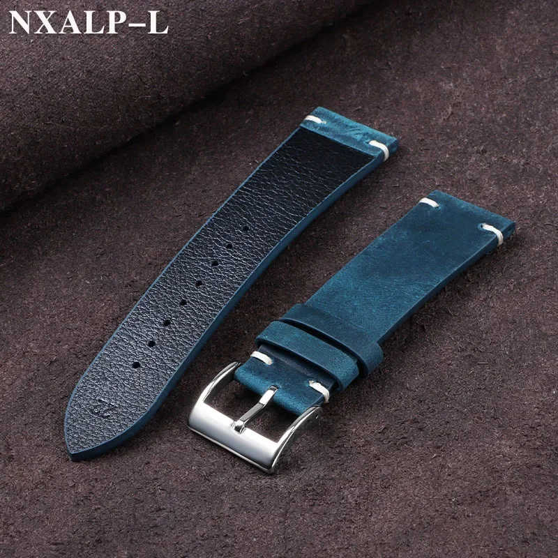빈티지 오일 왁스 가죽 시계 밴드 18mm 20mm 2 - Nato Strap Nylon 리뷰 및 가격