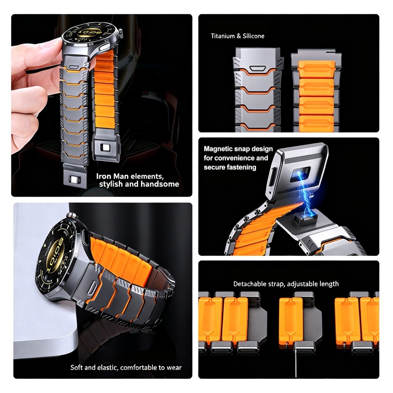 22mm 티타늄 러버 스트랩 (화웨이 워치 GT6 Pr - Silicone Watch Band 22Mm 리뷰 및 가격